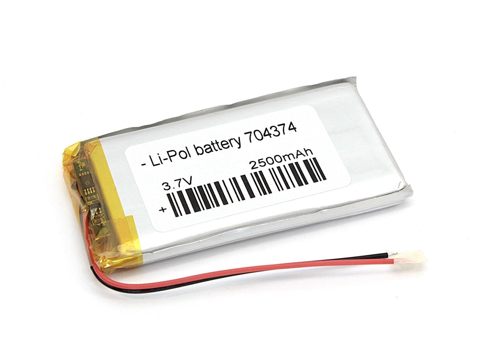 Портативный аккумулятор Li-Pol (батарея) 7x43x74мм 2pin 3.7V/2500mAh