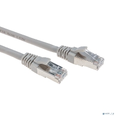 Патч-корд F/UTP Rexant cat.6, RJ45-RJ45, экранированный, 26AWG, LSZH, серый, 0.3 м