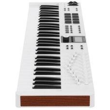 Клавиатура MIDI 231535 Arturia KeyLab Essential 61 mk3 Rose Quartz 61 клавиша, LCD дисплей, 9 энкодеров, 8 пэдов, 9 фейдеров, 12 кнопок управления, колеса высоты тона и модуляции, 1/4
