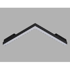 Трековый светильник-коннектор GL8115 BK черный IP20 18W 3000-6000K 220V 120° 312*312*25