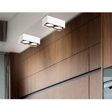 Светильник накладной TN70872/2 WH/BK белый/черный GX53/2 max 12W 185*92*62