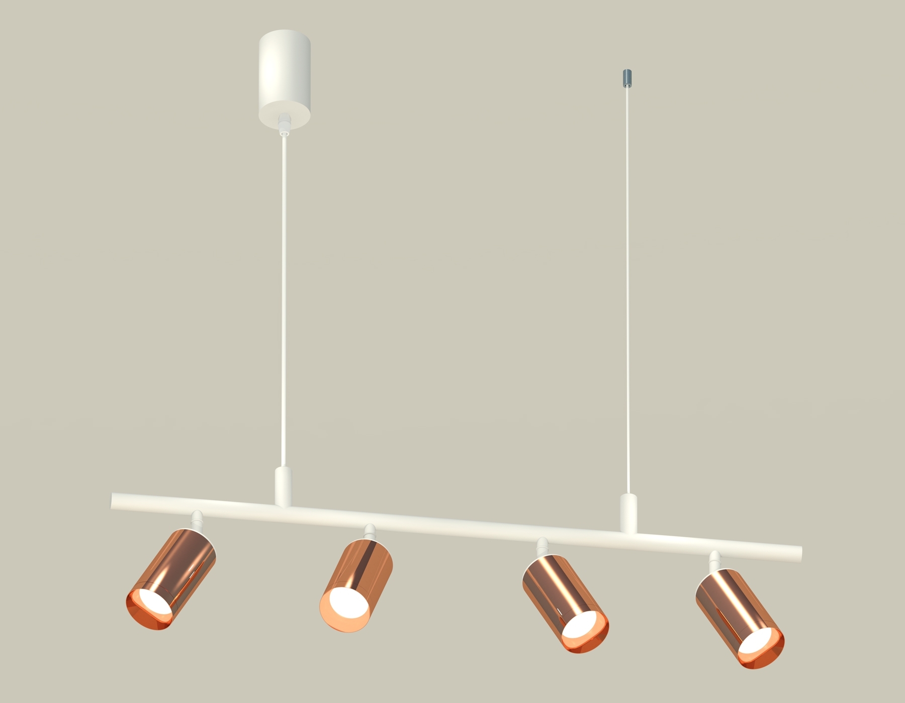 Светильник Ambrella light XB9001330/4 SWH/PPG белый песок/золото розовое полированное MR16 GU5.3 (С9001, С6326, N6135)