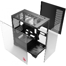 Компьютерный корпус Bloody BD-CC103 черный без БП mATX 7x120мм 1xUSB 2.0 1xUSB 3.0 audio bott PSU