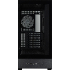 Компьютерный корпус ZALMAN P40 DS, ATX, черный, WINDOW, 9.1-inch LCD screen, 2xCombo(2.5” or 3.5”), 1x2.5”, 1xUSB TYPE-C, 2xUSB 3.0, SIDE 3x120мм ARGb, REAR 1x120мм ARGb