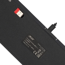 Клавиатура Acer OKR400 гибридная, USB Type-A, Bluetooth, радиоканал, чёрный