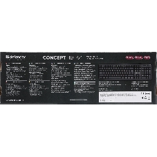 Клавиатура проводная Defender Concept HB-164, USB, черный