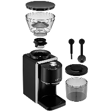 Кофемолка Kitfort КТ-787 200Вт сист.помол.:жернова вместим.:250гр черный/серебристый