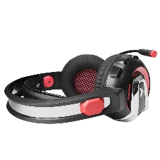 Гарнитура Crown CMGH-3000 чёрный/красный, проводная, подсветка