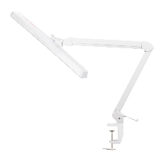 Лампа настольная бестеневая на струбцине Rexant ECO light, 324 SMD LED с диммером, теплый/холодный цвет свечения, белая