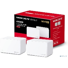 Домашняя Mesh Wi‑Fi система AX3000 Whole Home Mesh Wi-Fi 6 SystemSPEED: 574 Mbps at 2.4 GHz + 2402 Mbps at 5 GHzSPEC: Internal Antennas, 3× Gigabit Ports per Unit (WAN/LAN auto-sensing), 1024-QAM, OFDMA, HE160FEATURE: MERCUSYS APP, Router/AP Mode, One Unified Network, Seaml