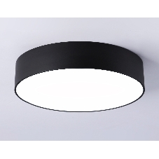 Потолочный светодиодный светильник Ambrella light FV5522 BK черный LED 26W 4200K D220*58 (Без ПДУ)
