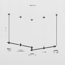 Декоративная стойка с вводом питания (с местом под  трансформатор) h545mm MEDIUM Esthetic Magnetic 85146/00