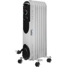 Обогреватель масляный Neoclima NC 9307 белый/черный, 1500 Вт, 15 м2, термостат 28742