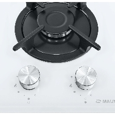 Газовая варочная панель Maunfeld EGHG.32.1CW/G, 2 конфорки, закаленное стекло, белый