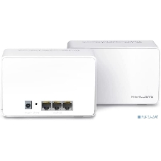 Домашняя Mesh Wi‑Fi система AX3000 Whole Home Mesh Wi-Fi 6 SystemSPEED: 574 Mbps at 2.4 GHz + 2402 Mbps at 5 GHzSPEC: Internal Antennas, 3× Gigabit Ports per Unit (WAN/LAN auto-sensing), 1024-QAM, OFDMA, HE160FEATURE: MERCUSYS APP, Router/AP Mode, One Unified Network, Seaml