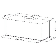 Вытяжка встраиваемая Kuppersberg Bim 600 White белый, 52 см, 1300 куб. м/ч, 46 дБ