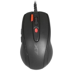Мышь проводная + коврик A4Tech X-7120 черный, 2000 dpi, USB, кнопки - 7