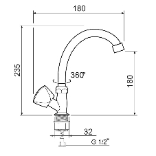 SL119-270F Смеситель для кухни