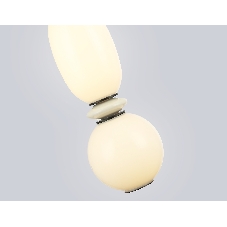 Светильник Ambrella light LH53142 BK/WH черный/белый 15W 3000K D140*1760