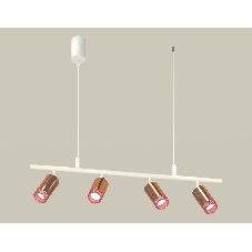 Светильник Ambrella light XB9001350/4 SWH/PPG/PI белый песок/золото розовое полированное/розовый MR16 GU5.3