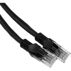 Патч-корд Premier PP6U-1M/BK 10000Гбит/с UTP 4 пары cat.6 CCA molded 1м черный RJ-45 (m)-RJ-45 (m)