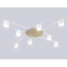 Потолочный светильник Ambrella light FL51759/8 WH/GD белый/золото GX53/8 max 12W 870*870*95