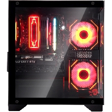 Компьютерный корпус Bloody BD-CC103 черный без БП mATX 7x120мм 1xUSB 2.0 1xUSB 3.0 audio bott PSU
