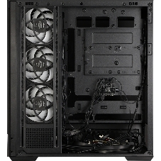 Компьютерный корпус ZALMAN P40 DS, ATX, черный, WINDOW, 9.1-inch LCD screen, 2xCombo(2.5” or 3.5”), 1x2.5”, 1xUSB TYPE-C, 2xUSB 3.0, SIDE 3x120мм ARGb, REAR 1x120мм ARGb
