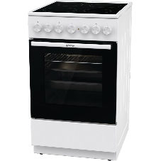 Плита электрическая Gorenje GEC5B41WG белый, конфорок 4 электрических, духовка 62 л, 50 см x 85 см x 59.4 см