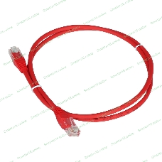 Патч-корд LANMASTER TWT UTP cat.5e, с заливными колпачками, 2.0 м, красный