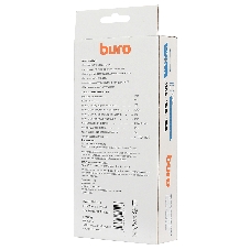 Сетевой фильтр Buro 800SH-1.8-B 1.8 м, 8 розеток, черный, коробка