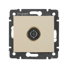 Проходная телевизионная розетка Legrand Valena 774331, крем 14 дБ