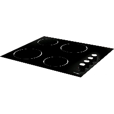Стеклокерамическая варочная панель Weissgauff HV 640 BK 60 см, стеклокерамика Vitro Ceramic Glass, механическое управление, автоотключение, индикация степени нагрева, таймер, блокировка от детей, черная