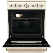 Плита электрическая Gorenje GECS6B70CLI бежевая, конфорок 4 электрических, духовка 71 л, 60 см x 85 см x 60 см