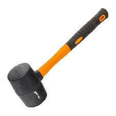 Киянка резиновая Sparta 450 г, черная резина, фибергласовая рукоятка
