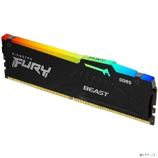 Оперативная память Kingston Fury Beast, DDR5, 16Gb (1x16Gb), 5600MHz, CL36, DIMM, с радиатором, RGB, черный