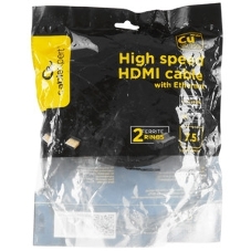 Кабель Cablexpert HDMI CC-HDMI4-7.5M, 19M/19M, v2.0, медь, позол.разъемы, экран, 7.5м, черный, пакет