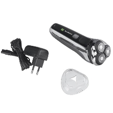 Электробритва Polaris PMR 0305R wet&dry PRO 5 blades элктрическая, черный/хром