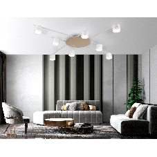 Потолочный светильник Ambrella light FL51759/8 WH/GD белый/золото GX53/8 max 12W 870*870*95