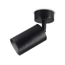 Накладной спот с выключателем Ambrella light TA127 BK черный GU10 max 12W D70*164*D55