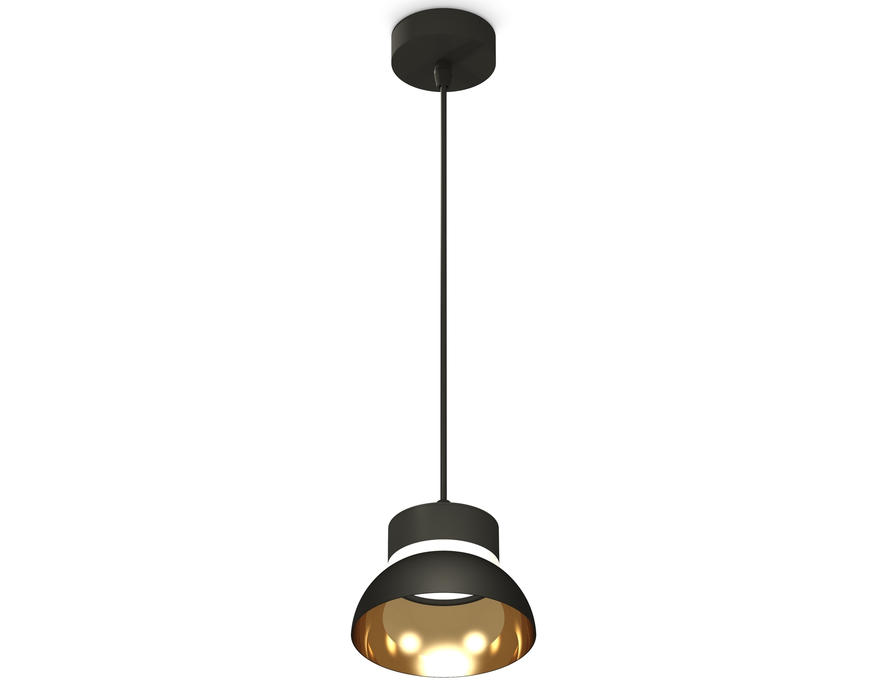 Светильник Ambrella Light XP8111051 SBK/PYG/CL черный песок/золото желтое полированное/прозрачный GX53