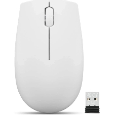 Мышь беспроводная Lenovo 300 светло-серый, 1000 dpi, радиоканал, USB, кнопки - 3