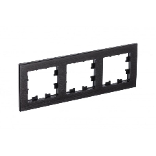 Рамка 3-м AtlasDesign Nature металл оникс SchE ATN312303 Рамка 3-м AtlasDesign Nature металл оникс SchE ATN312303