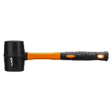 Киянка резиновая Sparta 450 г, черная резина, фибергласовая рукоятка