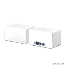 Домашняя Mesh Wi‑Fi система AX6000 Whole Home Mesh Wi-Fi 6 SystemSPEED: 1148 Mbps at 2.4 GHz + 4804 Mbps at 5 GHzSPEC: Internal Antennas, 1× 2.5 Gbps Port (WAN/LAN auto-sensing), 2× Gigabit Ports (WAN/LAN auto-sensing), 1024-QAM, OFDMA, HE160FEATURE: MERCUSYS APP, Router/AP