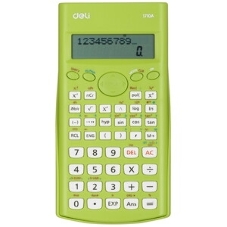 Калькулятор научный Deli E1710A/GRN зеленый 10+2-разр.