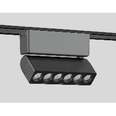 Светильник трековый светодиодный GV1469 BK черный IP20 6W 4200K 48V 24° 122*26*80