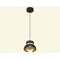 Светильник Ambrella Light XP8111051 SBK/PYG/CL черный песок/золото желтое полированное/прозрачный GX53