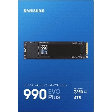 Накопитель SSD Samsung 990 EVO Plus, 4 ТБ, M.2 2280, PCIe 4.0 x4, NVMe 2.0, R/W 7250/6300
