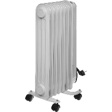 Обогреватель масляный Neoclima NC 9307 белый/черный, 1500 Вт, 15 м2, термостат 28742